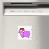 Xmas Hippo Magnet (In Situ (Lave-vaisselle))
