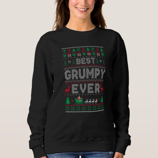 Xmas Holiday Best Grumpy Ever Ugly Christmas Sweat (Devant)