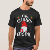Xmas Holiday Family Matching The Quirky Gnome Chri T-shirt (Voorkant)