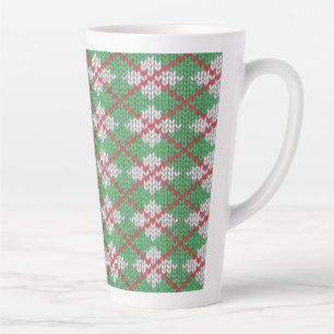 XMAS JACQUARD KNIT Tall Latte Mug