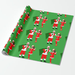 xmas joe biden santa kamala harris cadeaupapier