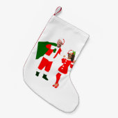 xmas joe biden santa kamala harris kleine kerstsok (Voorkant (Hangend))