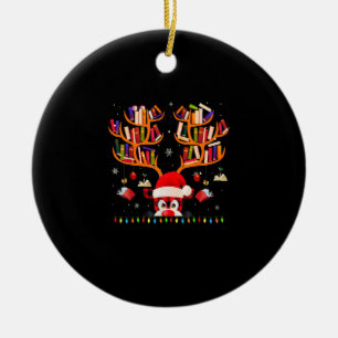 Xmas Light Book Lover Librarian Library Books Rein Keramisch Ornament