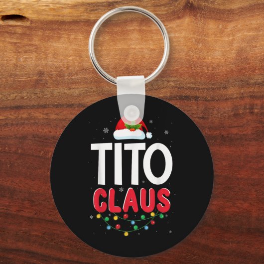Xmas Light Tito Santa Claus Christmas Matching Cos Sleutelhanger (Voorkant)