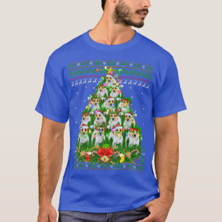 Xmas Lighting Tree Santa Jack Russell Terrier Ugly T-shirt