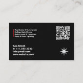 🎄 Xmas Lights Installation QR Visitekaartje (Achterkant)