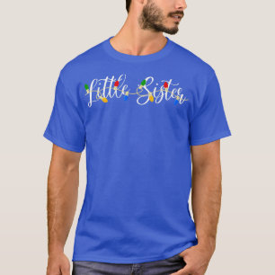 Xmas Little Sister Family Matching met kerstgroep T-shirt