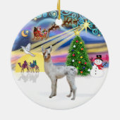 Xmas Magic - Baby Llama Keramisch Ornament (Achterkant)