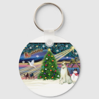 Xmas Magic-Borzoi Sleutelhanger