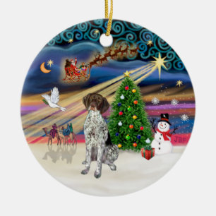 Xmas Magic - German Short Haire Pointer Keramisch Ornament