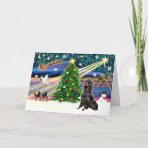 Xmas Magic Gordon Setter Feestdagen Kaart