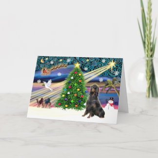 Xmas Magic Gordon Setter Feestdagen Kaart