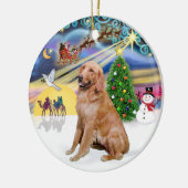 Xmas Magic - Gouden (B1) Keramisch Ornament (Links)