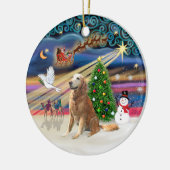 Xmas Magic - Gouden (B-2010) Keramisch Ornament (Links)