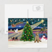 Xmas Magic-Lakeland Terrier Feestdagenkaart (Voorkant / Achterkant)
