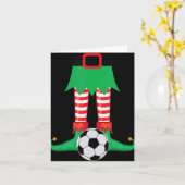 Xmas Matching Soccer Elf Pajama Christmas Team S T Kaart (Gele Bloem)