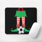 Xmas Matching Soccer Elf Pajama Christmas Team S T Muismat (Met muis)