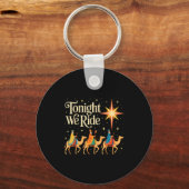 Xmas Men Women Nativity Three Wise Men Tonight We Sleutelhanger (Voorkant)