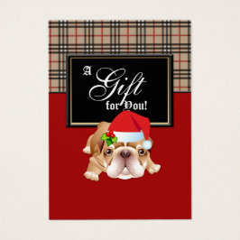 Xmas Mode Gift Kaart Designer Pset Holly Dog R