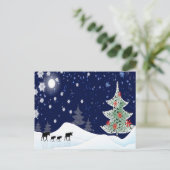 Xmas Moose Feestdagenkaart (Staand voorkant)