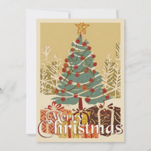 Xmas Motief, met Cadeaus Onder de Kerstboom
