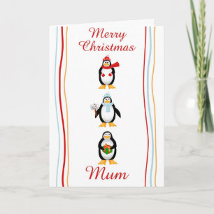 Xmas mum wenskaart feestdagen kaart