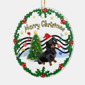 Xmas Music 1 - MC - Teckel (BT) Keramisch Ornament (Links)
