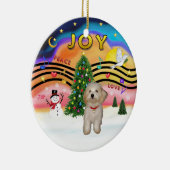 Xmas Music 2 - Havanezer puppy Keramisch Ornament (Rechts)