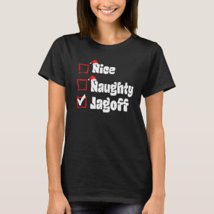 Xmas Nice Naughty Jagoff Naughty List, kerstmis T-shirt