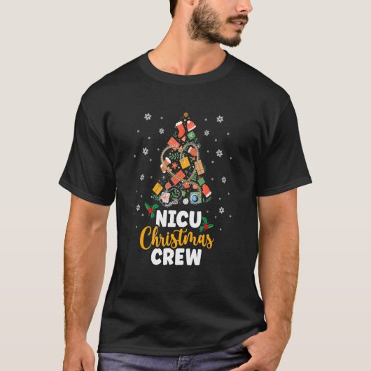 Xmas NICU nurse Christmas Crew Neonatal NICU Nurse T-shirt (Voorkant)