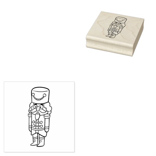 Xmas Nutcracker Rubberstempel (Gestempeld)