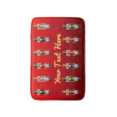 Xmas Nutkraker Speelgoed soldaten leger Badmat (Voorkant Verticaal)