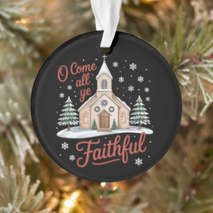 Xmas Ô venez tous fidèles Religieux Chrétien