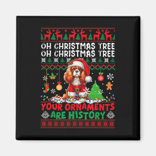 Xmas Ornamenten zijn geschiedenis Cavalier King Ch Magneet