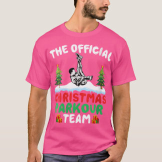 Xmas Parkour Team - Funny Freerunning Parkour Chri T-shirt