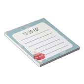 Xmas Polar Beer Blue White Snowflake om lijst te d Notitieblok (Schuin)