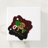 XMas Puppy Bedankjes Labels (In situ)