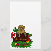 XMas Puppy Briefpapier (Voorkant)