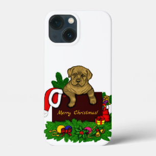 XMas Puppy iPhone 13 Mini Hoesje