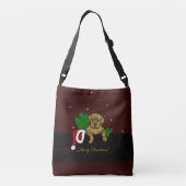 XMas Puppy Crossbody Tas (Achterkant)