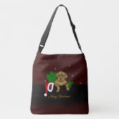 XMas Puppy Crossbody Tas (Achterkant)