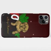 XMas Puppy iPhone Hoesje (Achterkant horizontaal)