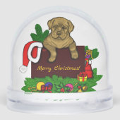 XMas Puppy Sneeuwbol (Achterkant)