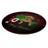 XMas Puppy Snijplank (Hoek)