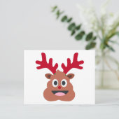xmas render poo emoji feestdagenkaart (Staand voorkant)