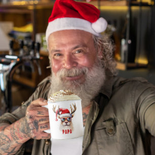 Xmas rendier gepersonaliseerde naam Mok