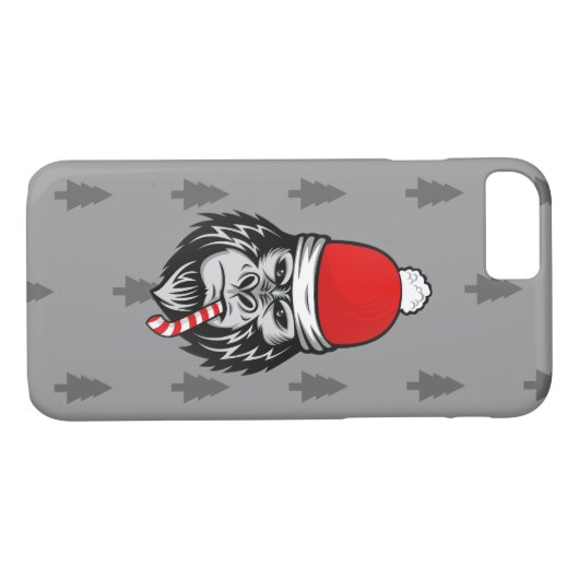 xmas santa claus gorilla Case-Mate iPhone case (Achterkant (Horizontaal))
