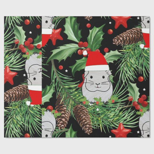 xmas santa claus guinee cadeaupapier (Vlak)