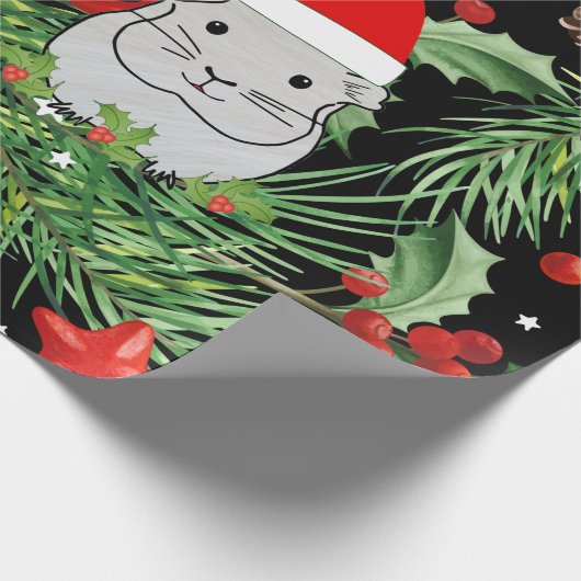 xmas santa claus guinee cadeaupapier (Hoek)