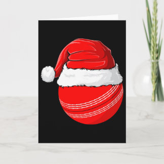 Xmas Santa Hat Christmas Cricket  Kaart